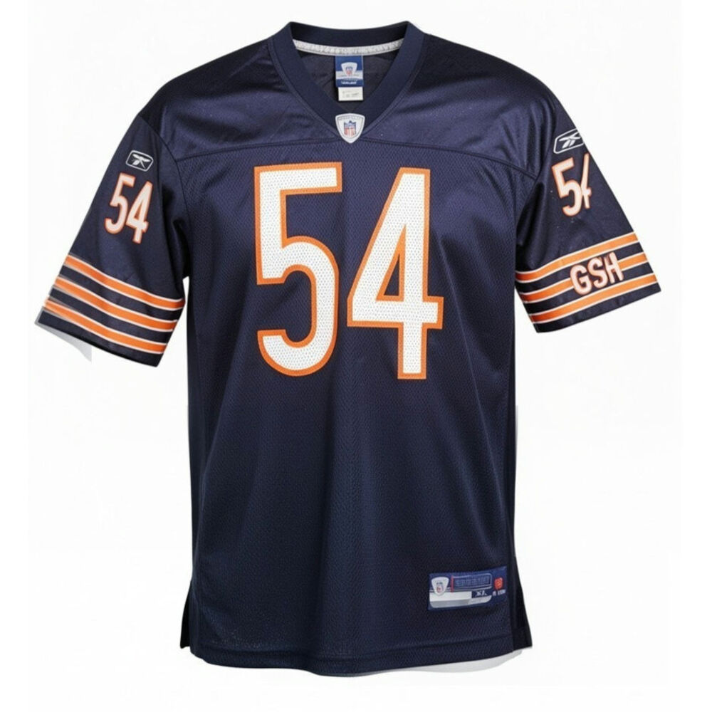 Reebok Vintage NFL Chicago Bears Brian Urlacher On-Field Football Jersey Size XL